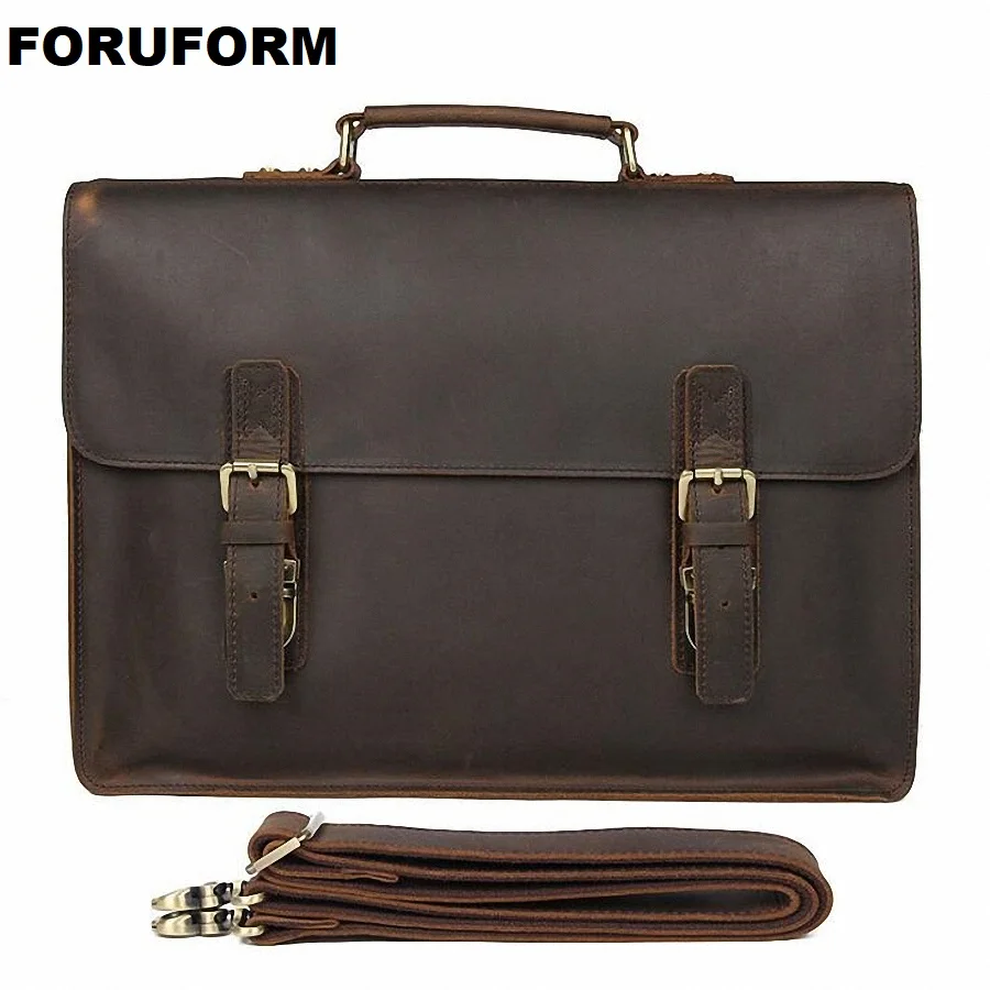 Crazy Horse Leather Portfolios Bags Male Large Genuine Leather Business Briefcase 15.6 inch Laptop Handbag Messenger Bag
Crazy Horse Leather Portfolios Bags Male Large Genuine Leather Business Briefcase 15.6 inch Laptop Handbag Messenger Bag