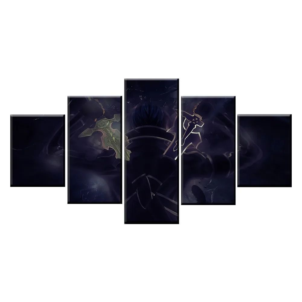 Canvas Wall Art Pictures Home Decor 5 Pieces Modern HD Printed Anime Sword Art Online Kirito Posters Paintings Modular Framework
Canvas Wall Art Pictures Home Decor 5 Pieces Modern HD Printed Anime Sword Art Online Kirito Posters Paintings Modular Framework