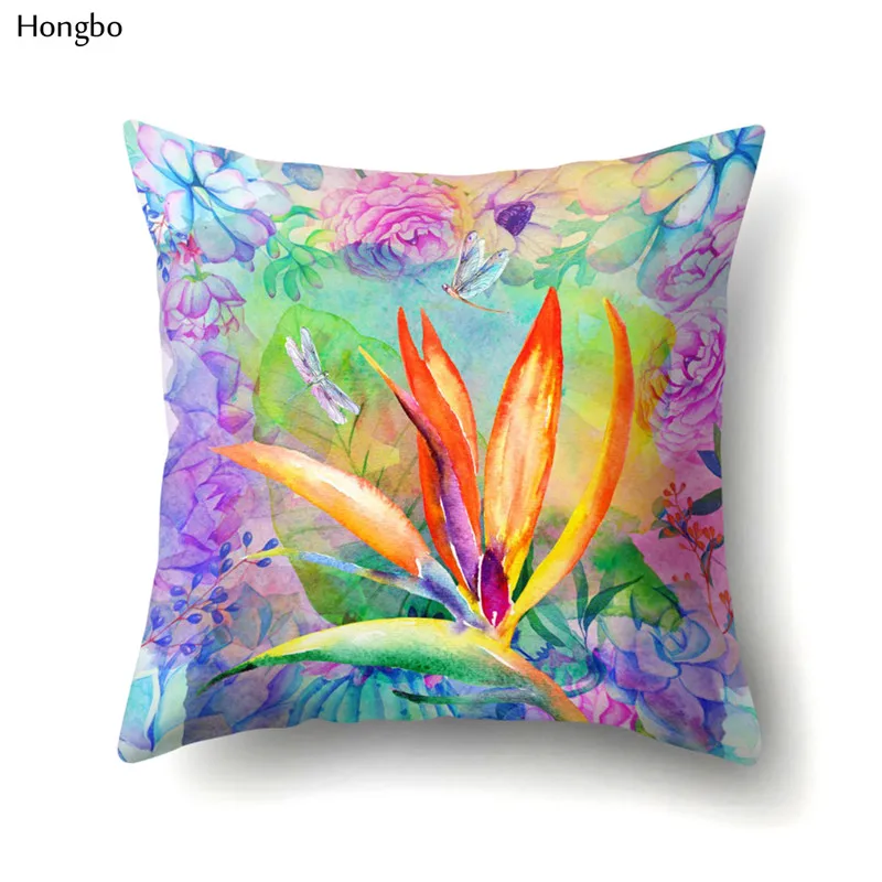 Hongbo Tropical Green Plant Leaves Paradisaeidae Flower Polyester Pillow Case For Car Sofa Chair Seat
Hongbo Tropical Green Plant Leaves Paradisaeidae Flower Polyester Pillow Case For Car Sofa Chair Seat