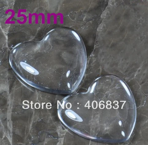 100pcs/Lot, Good Quality 25mm Dome Heart Transparent Clear Magnifying Glass Cabochon
100pcs/Lot, Good Quality 25mm Dome Heart Transparent Clear Magnifying Glass Cabochon