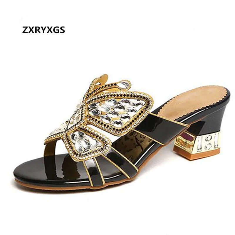 2022 New Open Toe Summer Rhinestone Shoes Women Sandals Slippers Thick Heel real Leather Shoes Fashion Sandals shoes size 33-41
2022 New Open Toe Summer Rhinestone Shoes Women Sandals Slippers Thick Heel real Leather Shoes Fashion Sandals shoes size 33-41