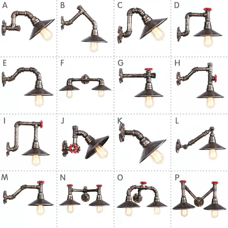 Loft Retro Vintage Metal Painted Industrial Ceiling Wall Lamps E27 LED Water Pipe Lights For Living Room Bedroom Restaurant Bar
Loft Retro Vintage Metal Painted Industrial Ceiling Wall Lamps E27 LED Water Pipe Lights For Living Room Bedroom Restaurant Bar