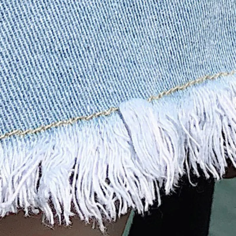 Streetwear Denim Shorts For Women 2020 Summer High Waist Ripped Jeans Blue And Black Shorts With Tassel Pockets Mini Short B029
Streetwear Denim Shorts For Women 2020 Summer High Waist Ripped Jeans Blue And Black Shorts With Tassel Pockets Mini Short B029