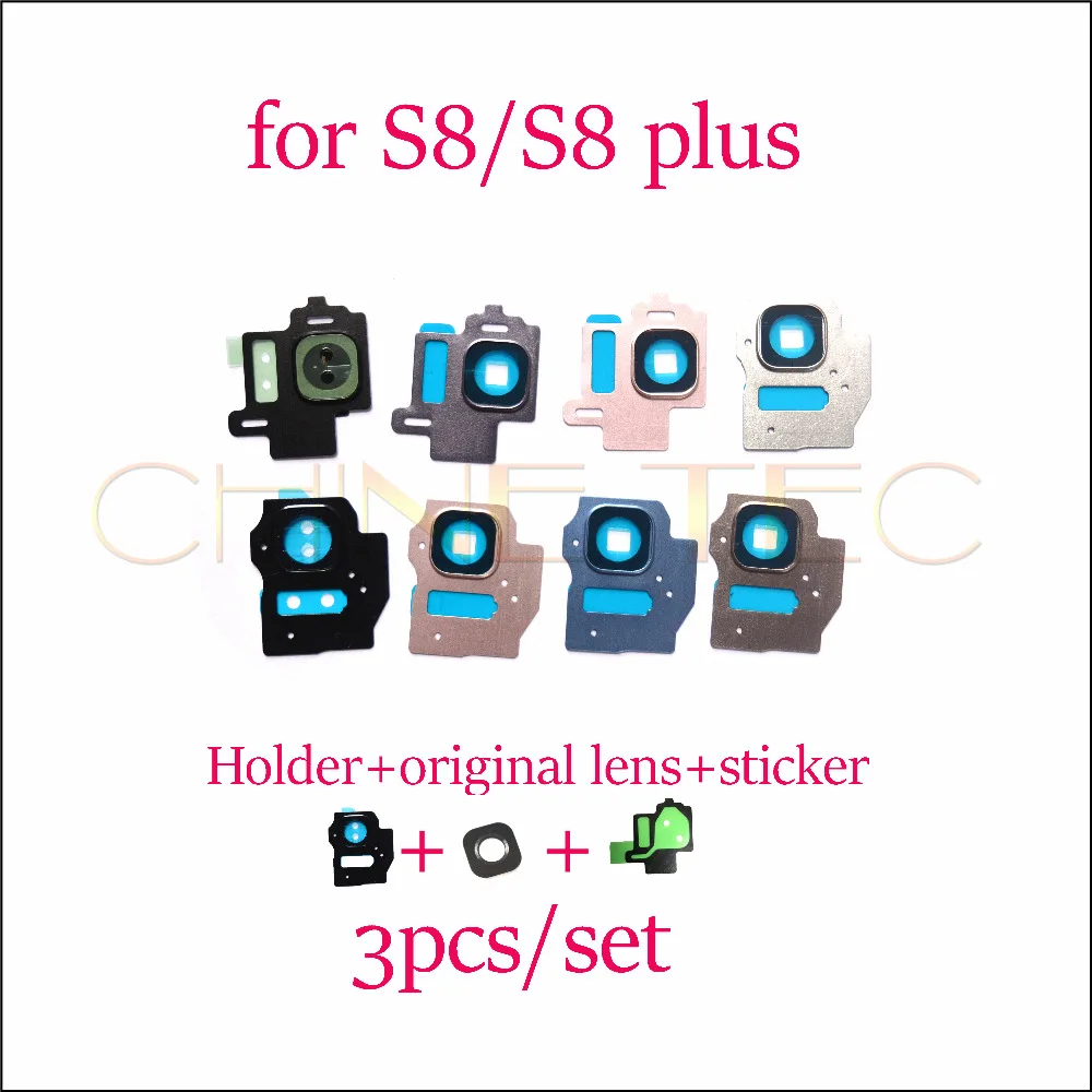 100set for Samsung Galaxy S8 G950 S8 plus g955 Rear Camera Holder Frame Cover + original glass Lens with Adhesive sticker
100set for Samsung Galaxy S8 G950 S8 plus g955 Rear Camera Holder Frame Cover + original glass Lens with Adhesive sticker