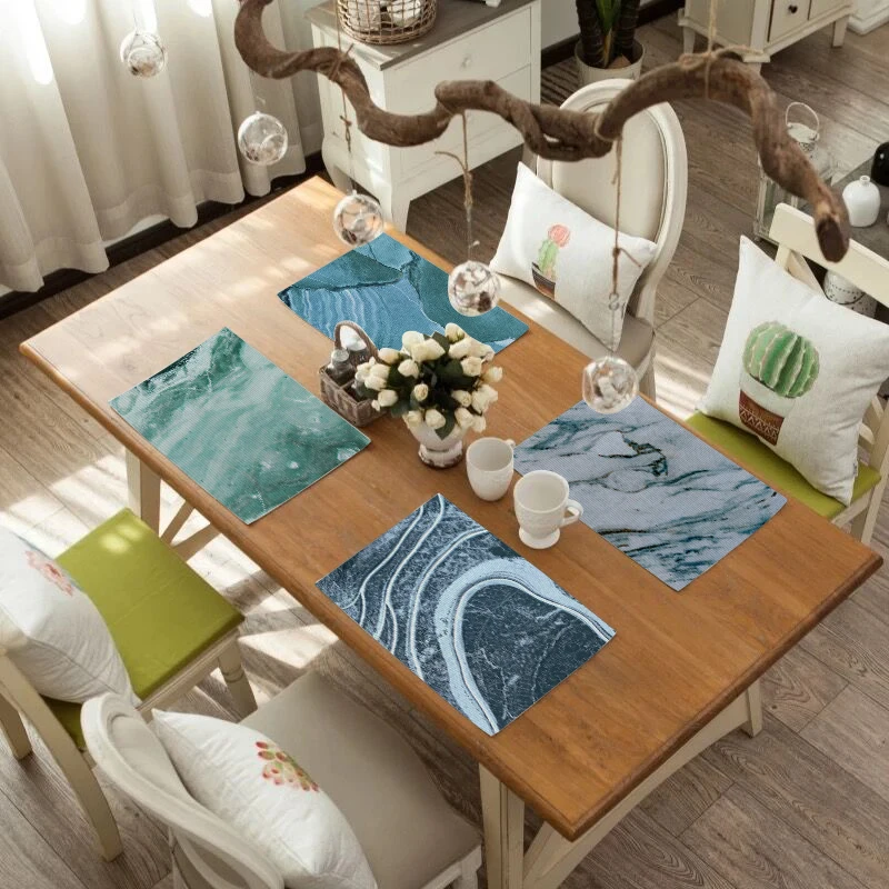 Solid Placemat Polyester Linen Non-slip Mats Kitchen Accessories Decorative Home Mat Coasters Dining Table Insulation Mat 4YANG
Solid Placemat Polyester Linen Non-slip Mats Kitchen Accessories Decorative Home Mat Coasters Dining Table Insulation Mat 4YANG