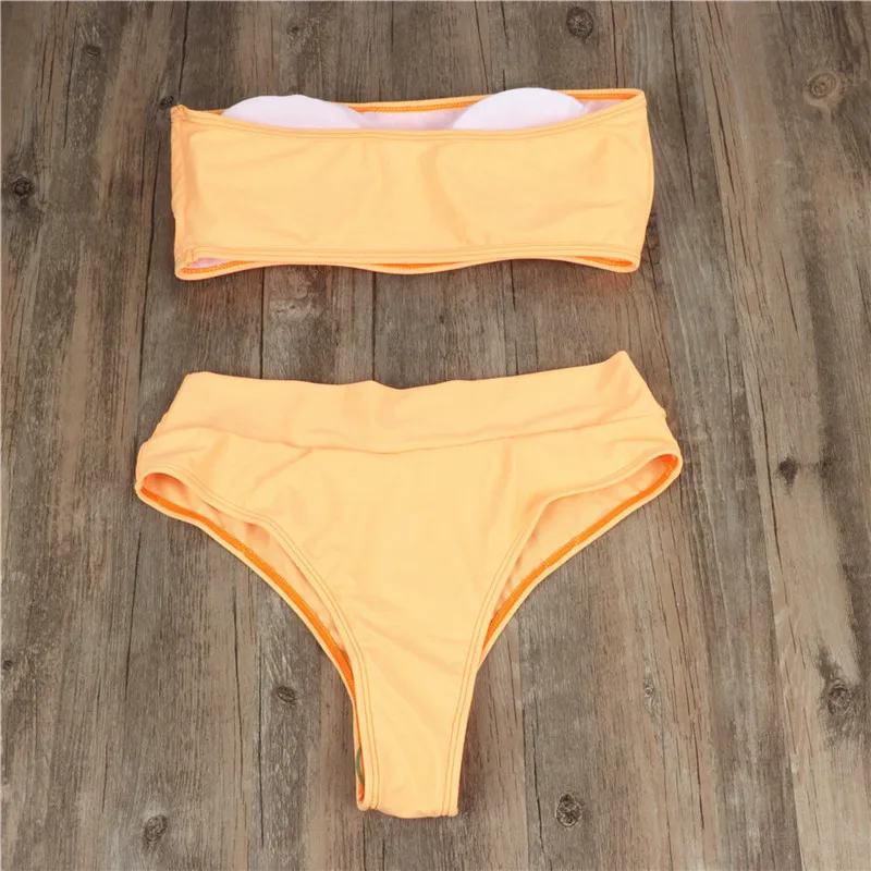 Women Push-up Bra High Waist Bandeau Thong Bikini Set Sexy Solid Strapless Swimsuit Swimwear Bathing Suit Biquini Push Up Swim
Women Push-up Bra High Waist Bandeau Thong Bikini Set Sexy Solid Strapless Swimsuit Swimwear Bathing Suit Biquini Push Up Swim