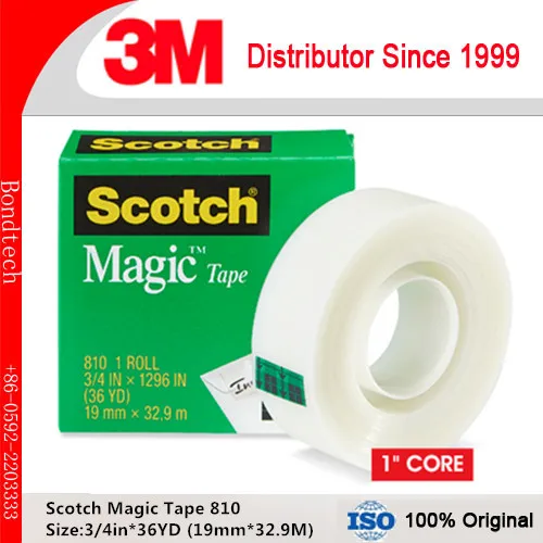 3M Scotch 810 Magic Tape 19mm*33m (3/4IN*1296IN) 10pcs/ot Invisable Adhesive Tape Office Supplies
3M Scotch 810 Magic Tape 19mm*33m (3/4IN*1296IN) 10pcs/ot Invisable Adhesive Tape Office Supplies