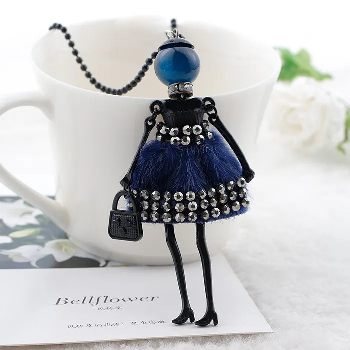 Women Ladies with Rhinestone Dress Doll Necklace plush cloth long stylish sweater chain jewelry accessories free shippings
Women Ladies with Rhinestone Dress Doll Necklace plush cloth long stylish sweater chain jewelry accessories free shippings