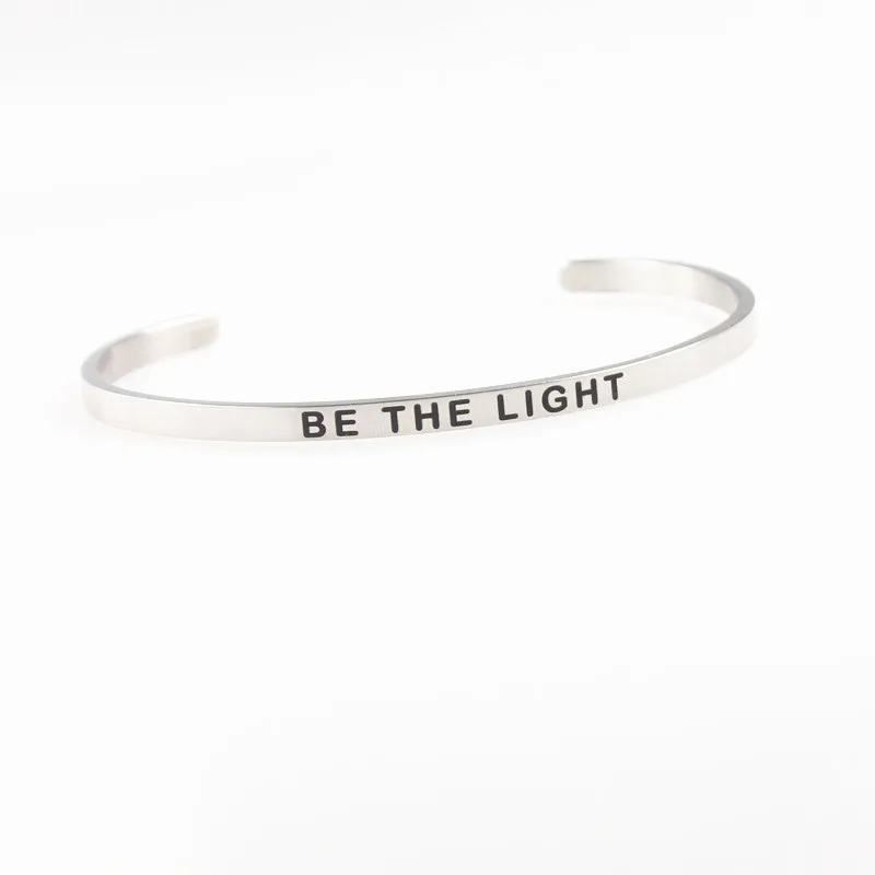 2018 Hot 316L Stainless Steel Bangle Positive Inspirational PATIENCE Mantra Bracelets Bangles Mothers Day Gift
2018 Hot 316L Stainless Steel Bangle Positive Inspirational PATIENCE Mantra Bracelets Bangles Mothers Day Gift