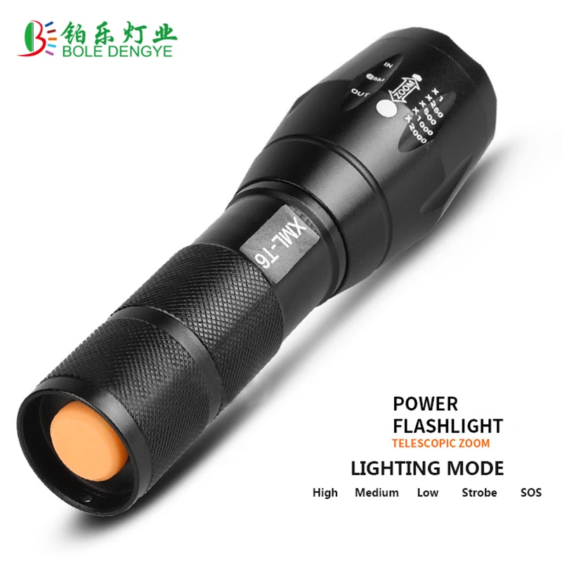 LED Rechargeable Flashlight Pocketman XML T6 linterna torch 4000 lumens 18650 Battery Outdoor Camping Powerful Led Flashlight
LED Rechargeable Flashlight Pocketman XML T6 linterna torch 4000 lumens 18650 Battery Outdoor Camping Powerful Led Flashlight