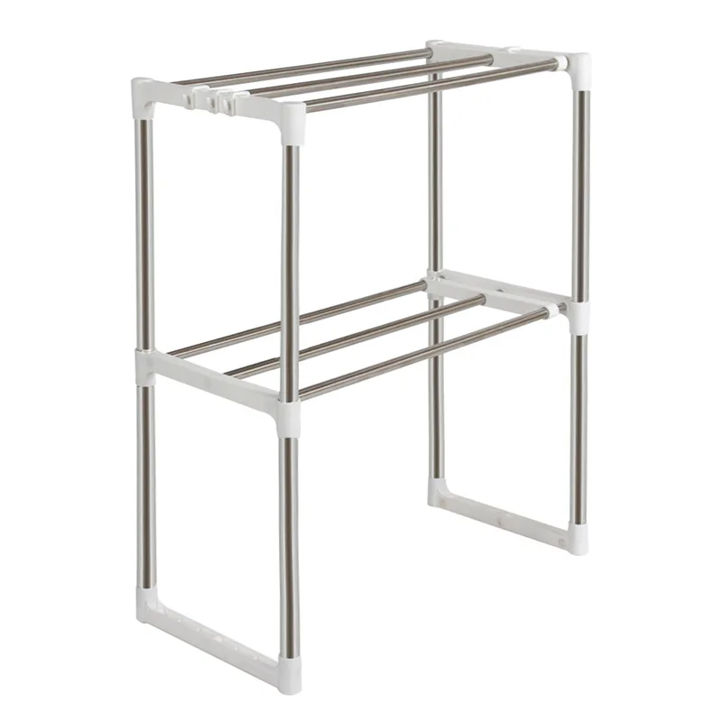 DIY Double-layer Stainless Steel Microwave Oven Storage Rack Adjustable Kitchen Tableware Shelves Home Storage Holders
DIY Double-layer Stainless Steel Microwave Oven Storage Rack Adjustable Kitchen Tableware Shelves Home Storage Holders