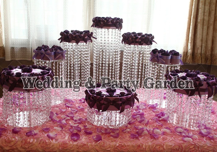 8pcs Birthday Luxury Crystal Clear Circle Acrylic Round Cupcake Luxury birthday gift Large huge cake display shelf D20~35,H50~10
8pcs Birthday Luxury Crystal Clear Circle Acrylic Round Cupcake Luxury birthday gift Large huge cake display shelf D20~35,H50~10