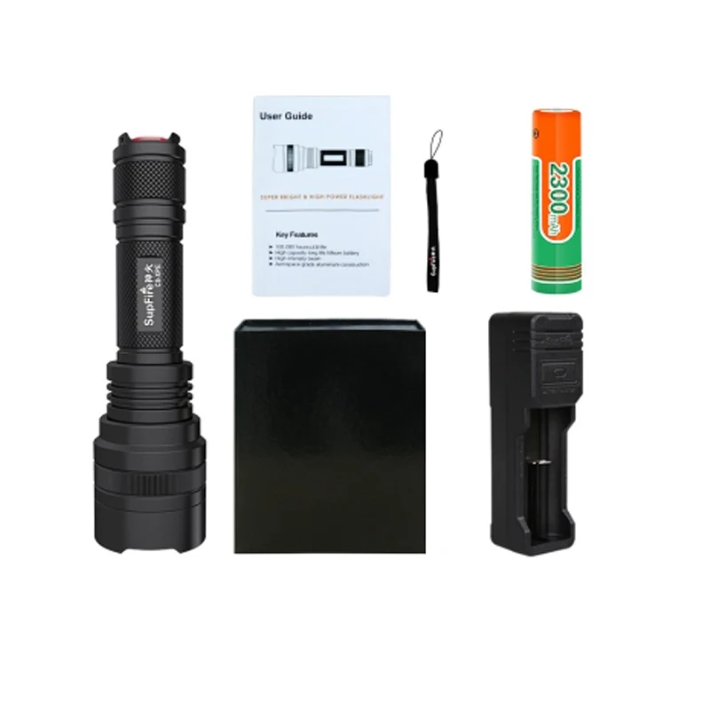 C8-XPE Aluminum flashlight 18650 Rechargeable Battery Waterproof Outdoor Pocketman Camping Powerful Led Flashlight | Лампы и освещение