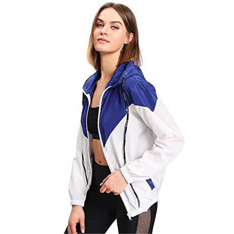 Jacket Women Blue 10 Colors S-4XL Hooded Coat 19 New Spring Summer Black Pink Loose Yellow Stitching Casual Coats Feminina LD911
Jacket Women Blue 10 Colors S-4XL Hooded Coat 19 New Spring Summer Black Pink Loose Yellow Stitching Casual Coats Feminina LD911