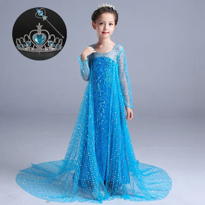 Children Blue Mesh Strap Sweet Lolita Lace Fancy Long Sleeve Girls Sequins Party Princess Dress Costume for Kids
Children Blue Mesh Strap Sweet Lolita Lace Fancy Long Sleeve Girls Sequins Party Princess Dress Costume for Kids