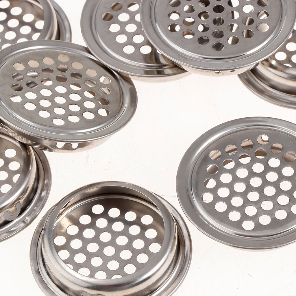 10Pcs Stainless Steel Mesh Hole Round Wardrobe Cabinet Air Vent Louver Cover For Air Circulation 19mm 25mm 29mm 35mm 53mm
10Pcs Stainless Steel Mesh Hole Round Wardrobe Cabinet Air Vent Louver Cover For Air Circulation 19mm 25mm 29mm 35mm 53mm