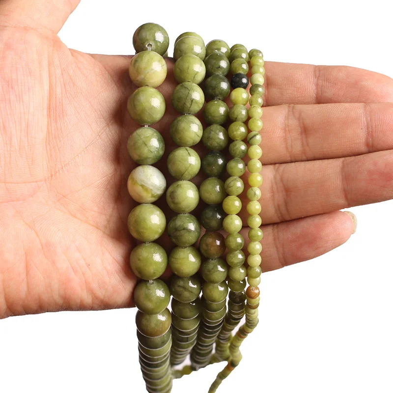 CAMDOE DANLEN Natural Stone Green Canada Jades Gem stone Semi Precious Round Beads DIY Charms Beads For Jewelry Making Wholesale
CAMDOE DANLEN Natural Stone Green Canada Jades Gem stone Semi Precious Round Beads DIY Charms Beads For Jewelry Making Wholesale