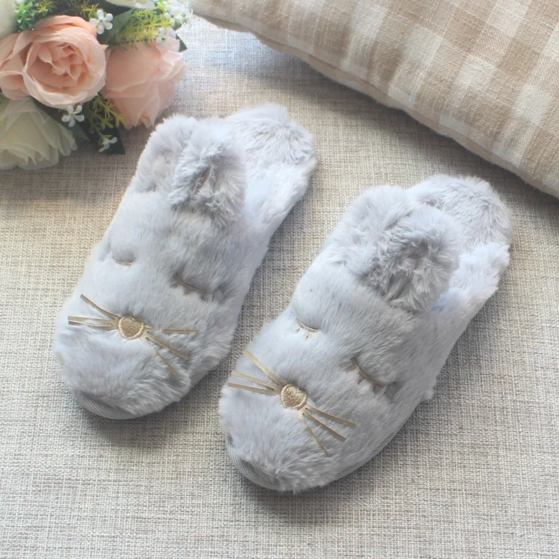 FAYUEKEY 2018 Autumn Winter Home Cartoon Rabbit Cotton Plush Slippers Women Warm Slipper Indoor Floor Flat Shoes Christmas Gift
FAYUEKEY 2018 Autumn Winter Home Cartoon Rabbit Cotton Plush Slippers Women Warm Slipper Indoor Floor Flat Shoes Christmas Gift