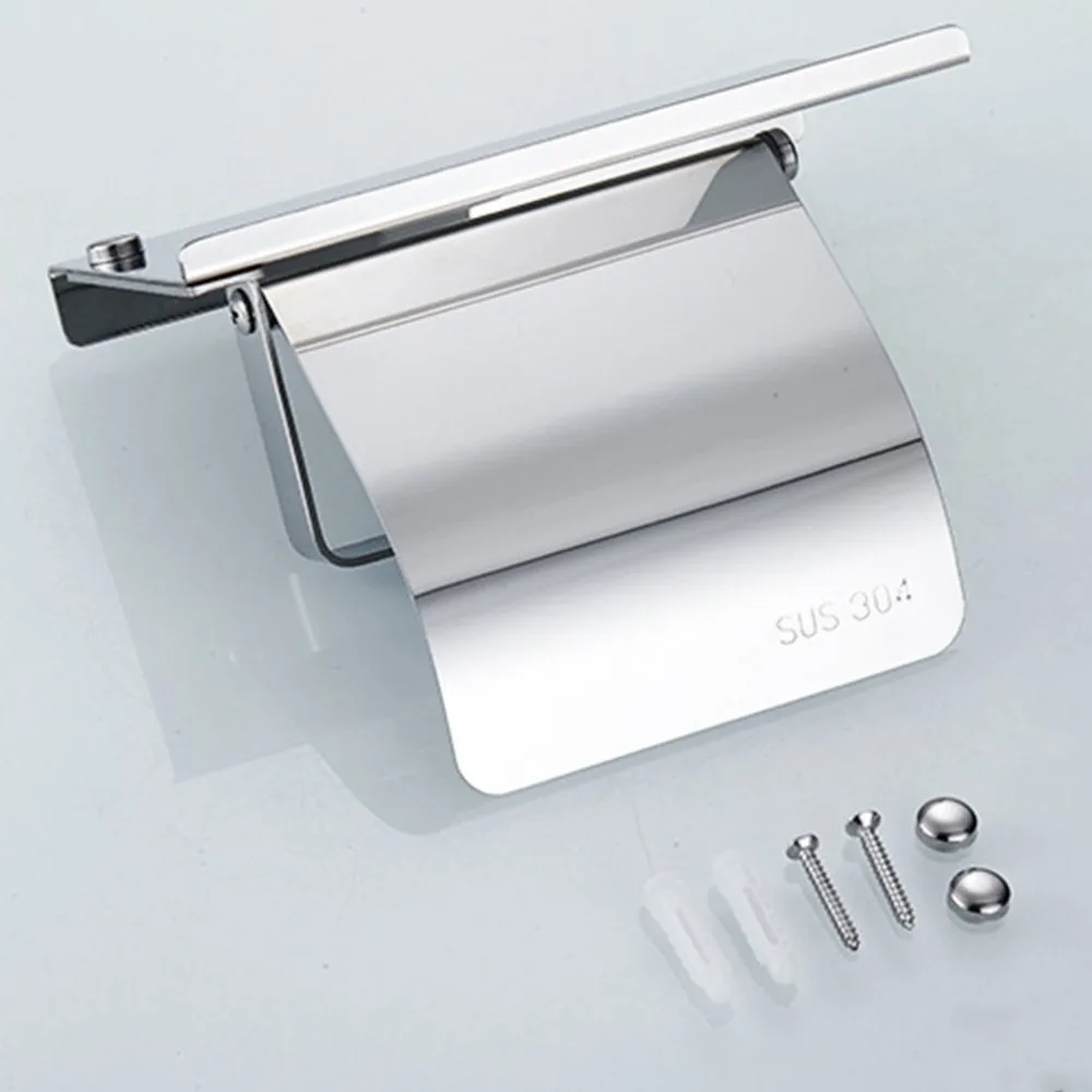 Stainless Steel Anti-rust Tissue Holder Wall Mounted Hanging Rack Roll Paper Towel Holder Bathroom Toilet Home Supplies
Stainless Steel Anti-rust Tissue Holder Wall Mounted Hanging Rack Roll Paper Towel Holder Bathroom Toilet Home Supplies
