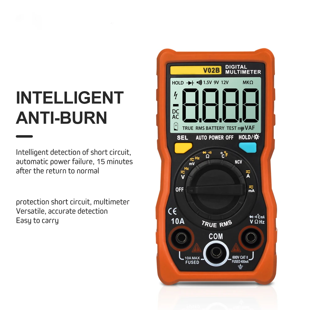 NCV Digital Multimeter 4000 Counts Auto Ranging Automatic Shutdown AC/DC Voltage Meter Flash Light Back Light Large LCD Screen
NCV Digital Multimeter 4000 Counts Auto Ranging Automatic Shutdown AC/DC Voltage Meter Flash Light Back Light Large LCD Screen