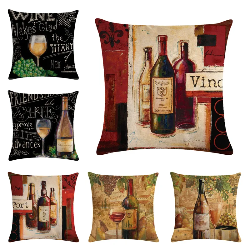 Romantic Noble Red Wine Pattern Series Cushion Cover Linen Cotton Decorative Cushion Sleeve Sofa Pillow Sleeve Home Decor
Romantic Noble Red Wine Pattern Series Cushion Cover Linen Cotton Decorative Cushion Sleeve Sofa Pillow Sleeve Home Decor