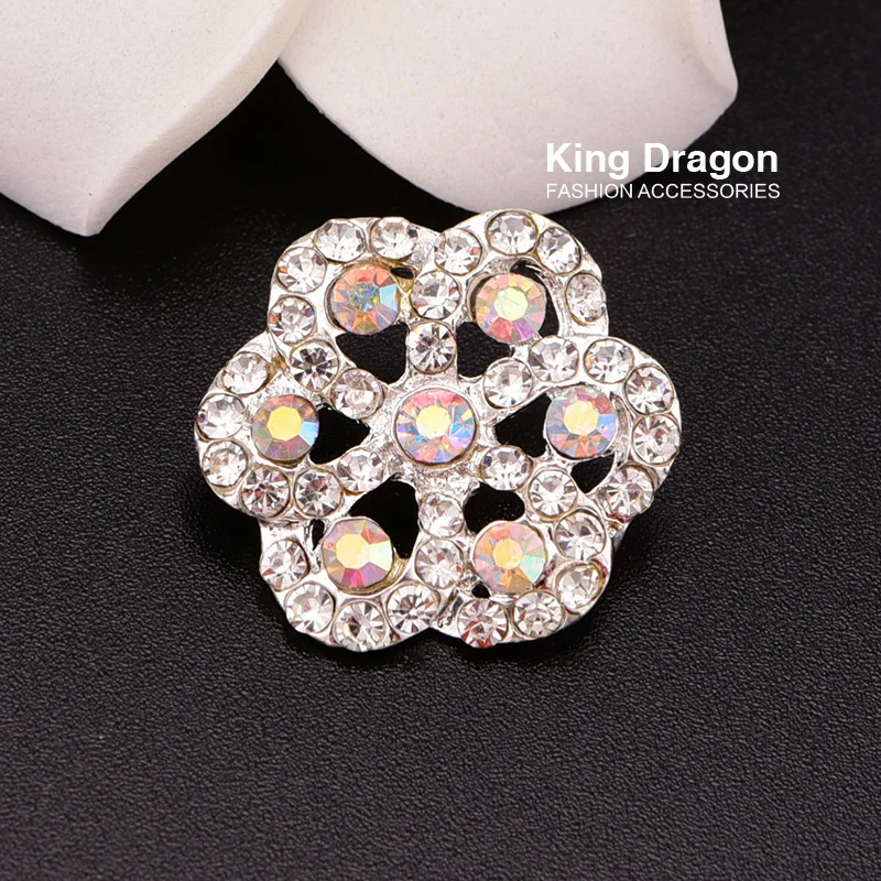 Top Quality Sparkly Rhinestone Button Used On Clothes 22MM 5PCS/Lot Shank Back Silver Color KD118
Top Quality Sparkly Rhinestone Button Used On Clothes 22MM 5PCS/Lot Shank Back Silver Color KD118