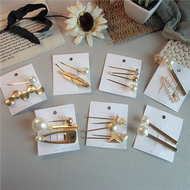 MuHan 2019 Vintage Pearl Barrettes Gold Hairpins Set For Women Temperament Headwear Hair Clip Girl Christmas Party Gift Jewelry
MuHan 2019 Vintage Pearl Barrettes Gold Hairpins Set For Women Temperament Headwear Hair Clip Girl Christmas Party Gift Jewelry