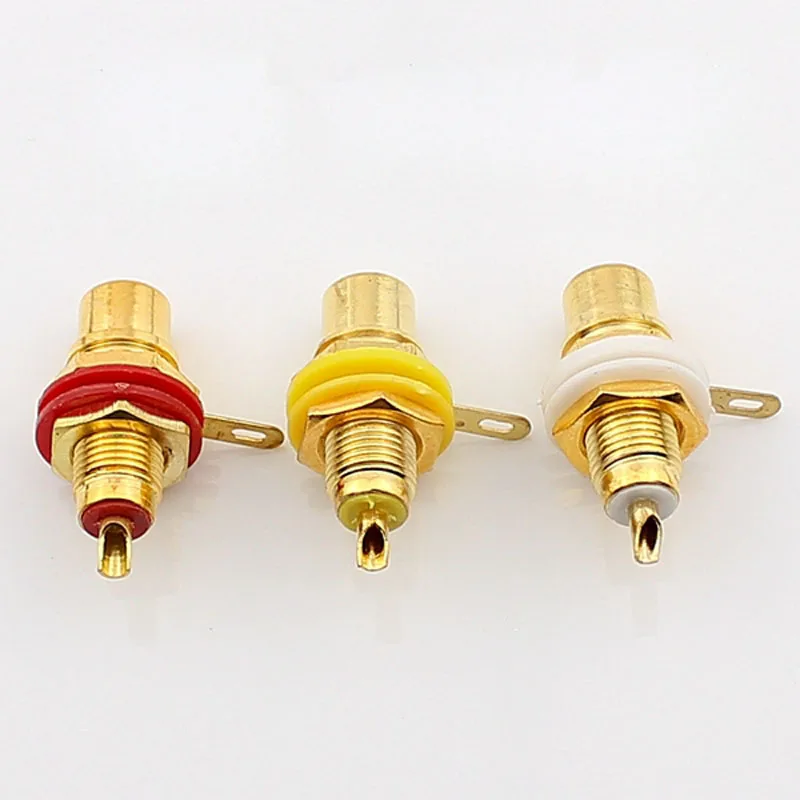 10pcs RCA Lotus Audio Cable Connector AV Amplifier Plug rca Lotus Socket Plug Terminal Copper Gold-plated
10pcs RCA Lotus Audio Cable Connector AV Amplifier Plug rca Lotus Socket Plug Terminal Copper Gold-plated