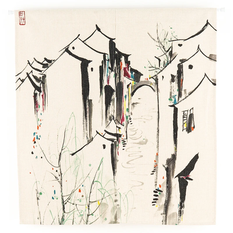 Chinese style Hand Painted Flowers Horse Scenic Pattern Home Decor Door Curtain Thick Linen Tapestry Kitchen Bedroom Curtain
Chinese style Hand Painted Flowers Horse Scenic Pattern Home Decor Door Curtain Thick Linen Tapestry Kitchen Bedroom Curtain