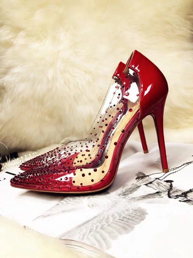 2022 Women Sexy Transparent Pumps with Dot Print Back Patent Leather Thin High Heels Ladies Spring Summer Pumps Shoes
2022 Women Sexy Transparent Pumps with Dot Print Back Patent Leather Thin High Heels Ladies Spring Summer Pumps Shoes