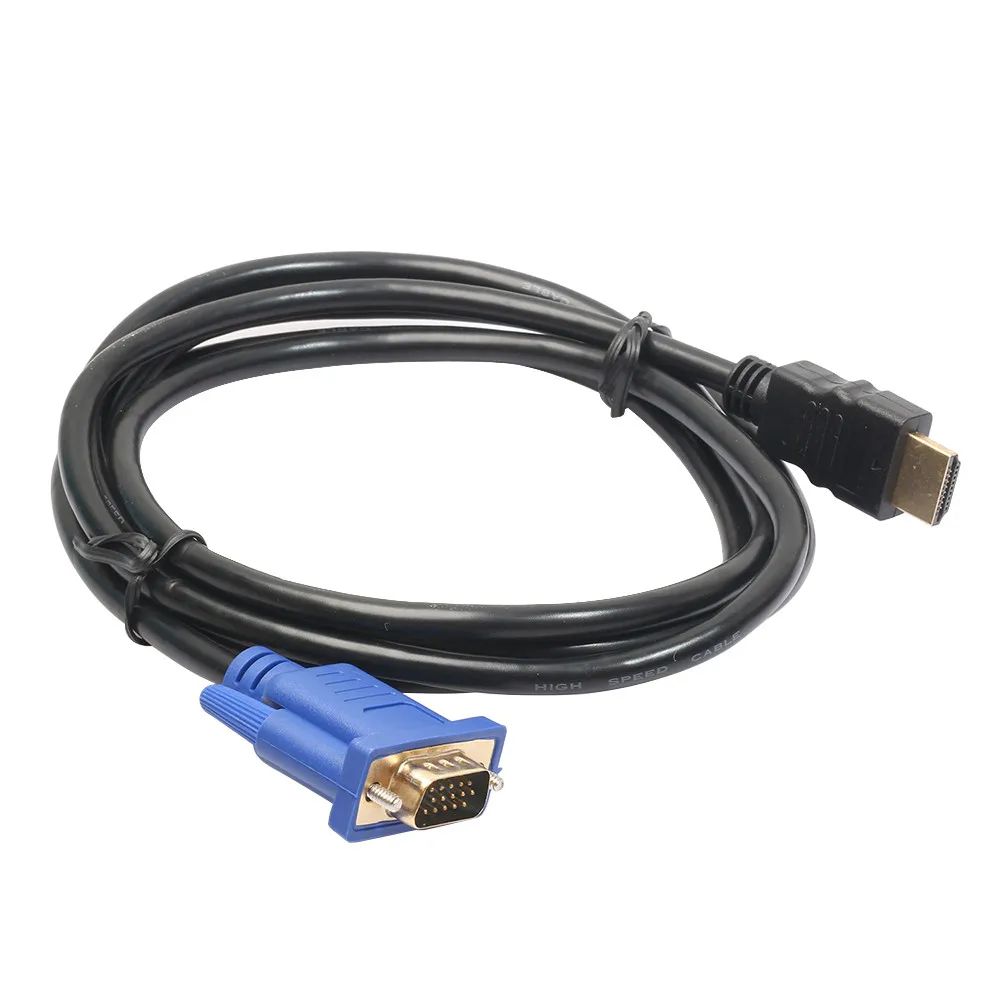 Newest 1.8M HDMI Cable To VGA Adapter Digital 1080P HD With Audio Converter Adapter HDMI VGA Connector cord for TV BOX 0508
Newest 1.8M HDMI Cable To VGA Adapter Digital 1080P HD With Audio Converter Adapter HDMI VGA Connector cord for TV BOX 0508