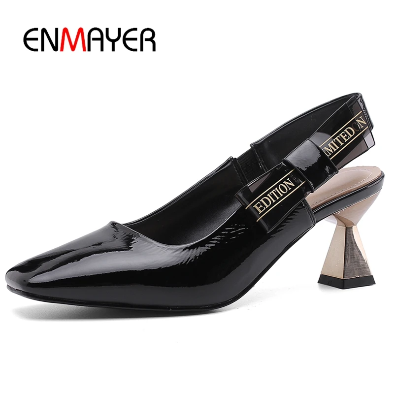 ENMAYER Genuine Leather Strange Style Square Toe Pumps Women Shoes Casual Slip-On High Heel Women Shoes Size 34-39 LY1277
ENMAYER Genuine Leather Strange Style Square Toe Pumps Women Shoes Casual Slip-On High Heel Women Shoes Size 34-39 LY1277