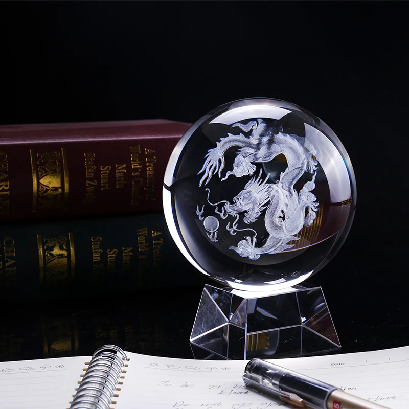 100mm 1PC 3D Laser Engraved Crystal Ball Feng Shui Globe Glass Ball Ornaments For Gifts Home Decoration Accessories
100mm 1PC 3D Laser Engraved Crystal Ball Feng Shui Globe Glass Ball Ornaments For Gifts Home Decoration Accessories