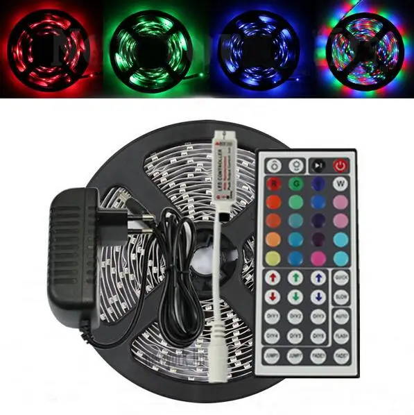 Цветная Гибкая светильник ная лента SMD 5 м 3528 RGB 300 + мини 44 клавиши ИК + источник питания 12 В 2 А, неводостойкая
Цветная Гибкая светильник ная лента SMD 5 м 3528 RGB 300 + мини 44 клавиши ИК + источник питания 12 В 2 А, неводостойкая