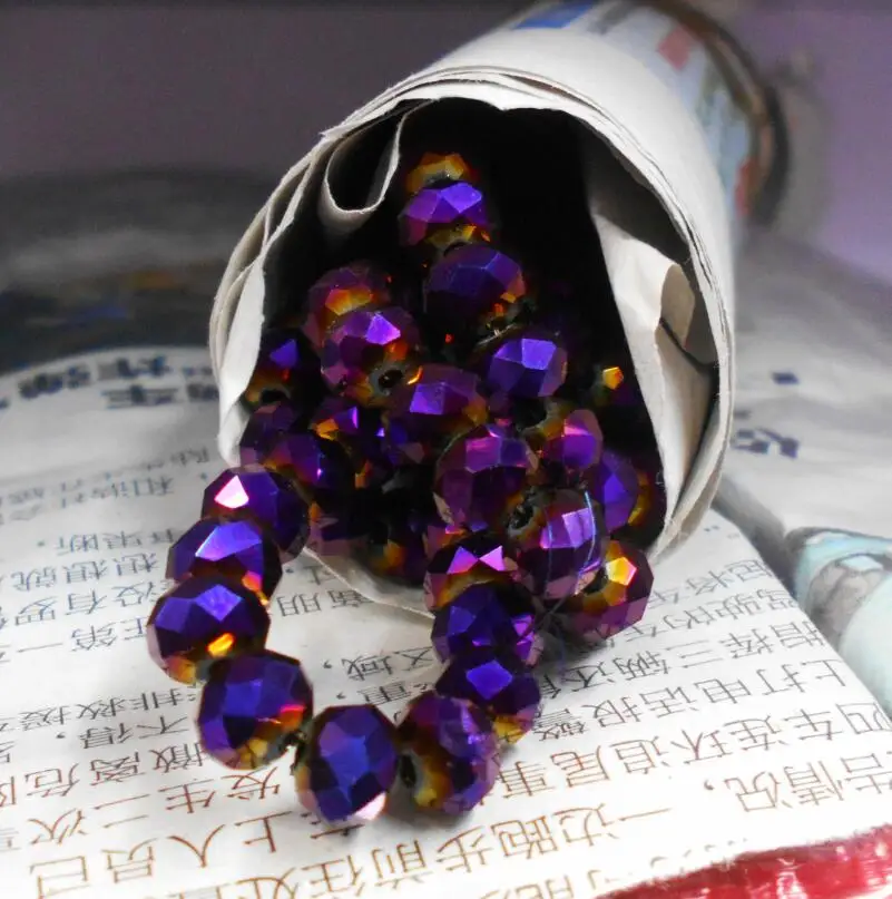 Shining Purple Color 8mm 70pcs Rondelle Austria faceted Crystal Glass Beads Loose Spacer Beads for Jewelry Making
Shining Purple Color 8mm 70pcs Rondelle Austria faceted Crystal Glass Beads Loose Spacer Beads for Jewelry Making