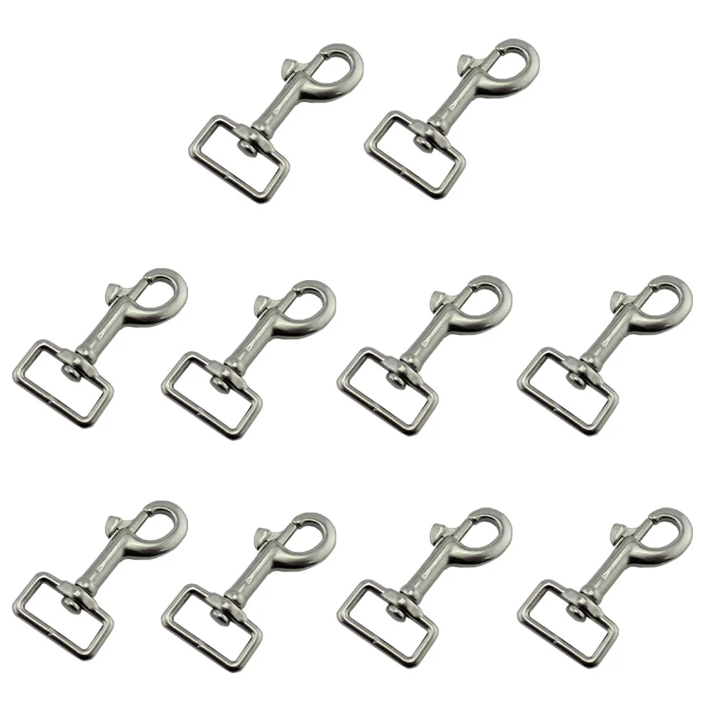 Stainless SUS304 Single Square Eye Snap Hook with Square Ring for Bag, dog Leach, Marine Hardware 10pcs 66mm
Stainless SUS304 Single Square Eye Snap Hook with Square Ring for Bag, dog Leach, Marine Hardware 10pcs 66mm
