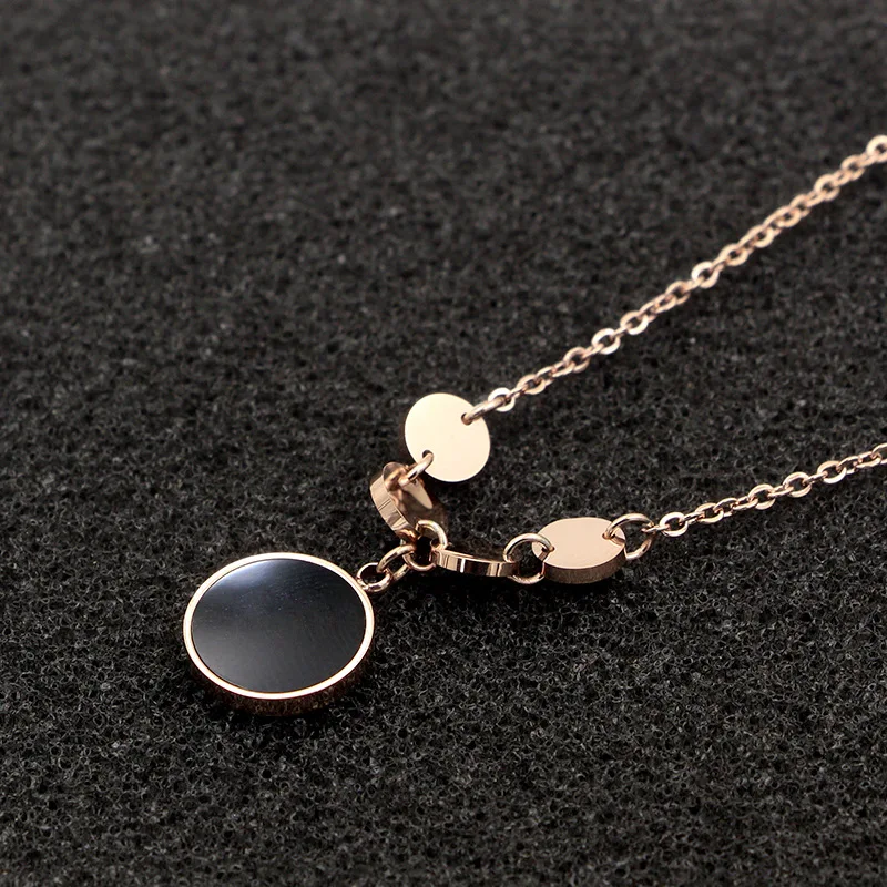 MiLaTu Factory Price Interlocking Chokers Necklace For Women Rose Gold Color Stainless Steel Mom Jewelry Gift NE708G | Украшения и