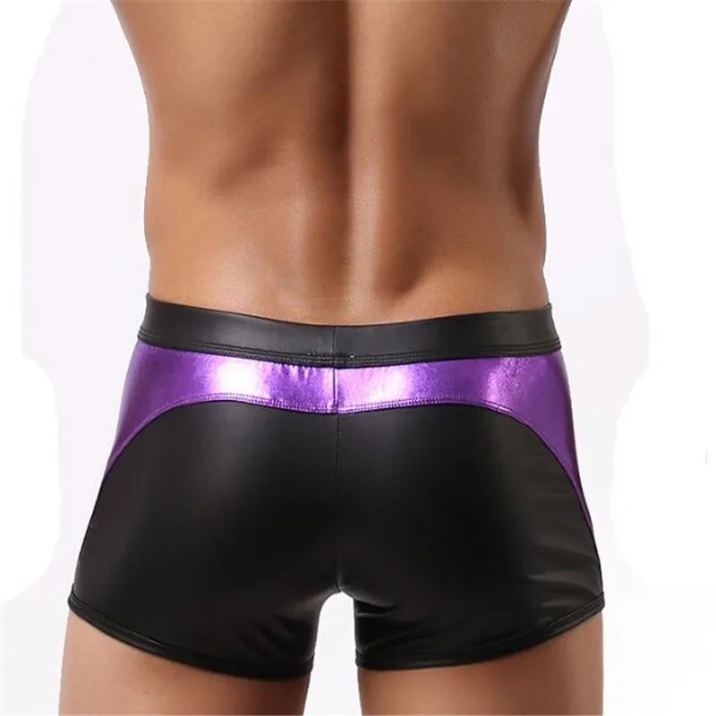 Sexy Men's Patchwork Boxers,Men's Faux Leather Underwear,Men's Boxer Underwear
Sexy Men's Patchwork Boxers,Men's Faux Leather Underwear,Men's Boxer Underwear
