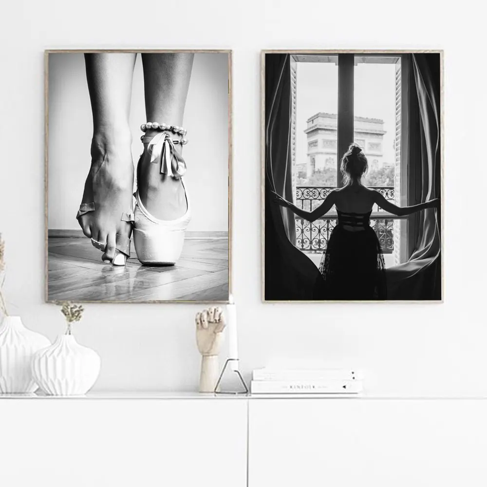 Black and White Window Girl Ballerina Posters Print Ballet Dancer Canvas Painting Wall Art Picture For living Room Nordic Prints
Black and White Window Girl Ballerina Posters Print Ballet Dancer Canvas Painting Wall Art Picture For living Room Nordic Prints