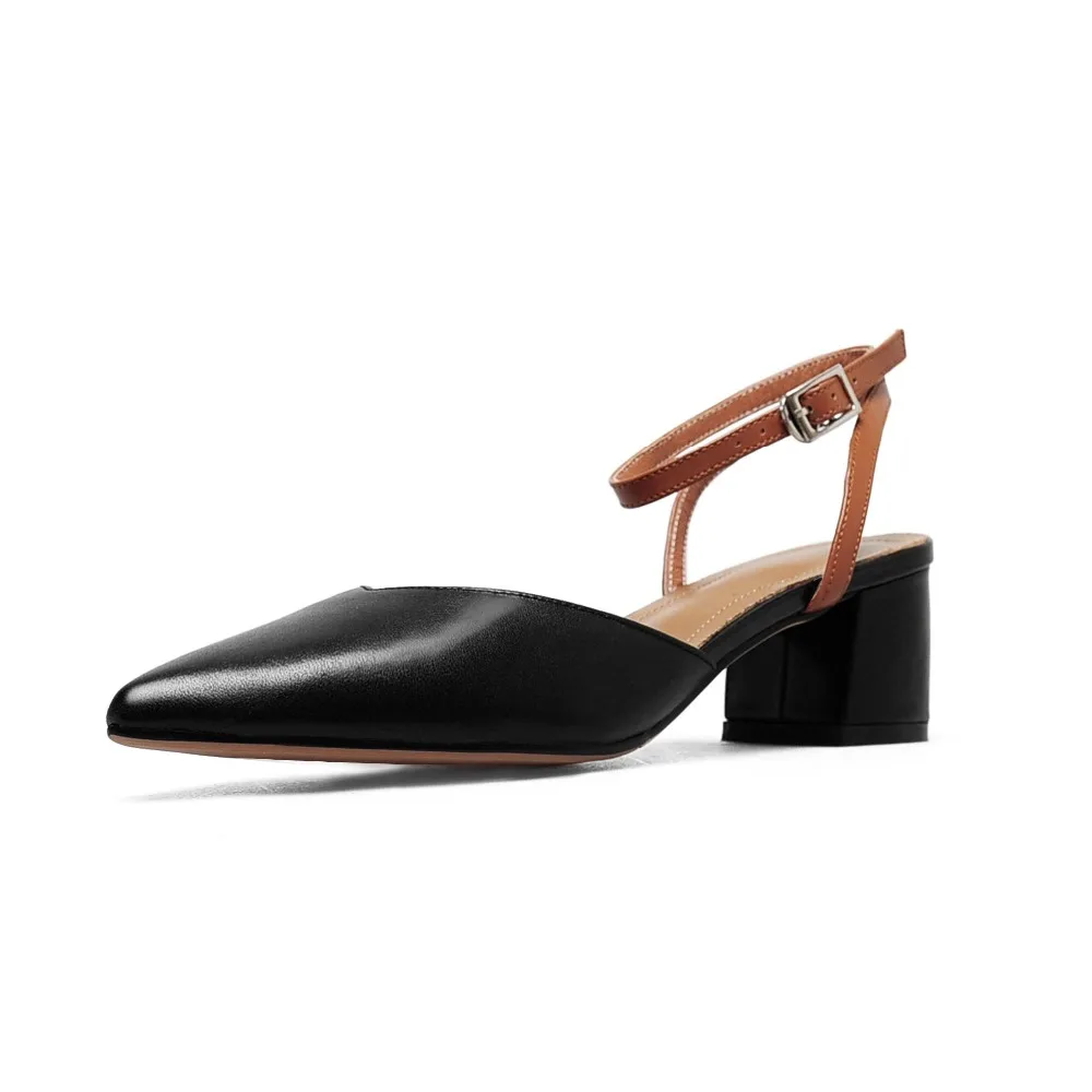 2019 superstar office lady cow leather square heel women sandals pointed toe shallow sweet elegant buckle wedding shoes L6F5
2019 superstar office lady cow leather square heel women sandals pointed toe shallow sweet elegant buckle wedding shoes L6F5