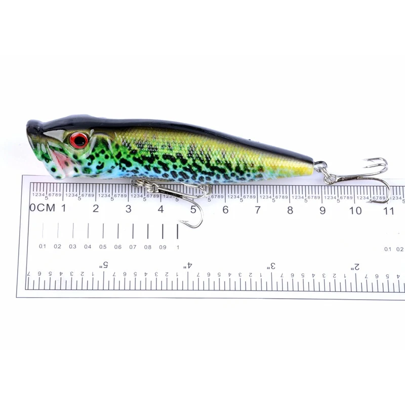 Hennoy 4 mixed color/pack Popper Lure 9.5cm 12g Top water Fishing Baits with 6# Treble Hook Crankbait for Bass Fishing
Hennoy 4 mixed color/pack Popper Lure 9.5cm 12g Top water Fishing Baits with 6# Treble Hook Crankbait for Bass Fishing