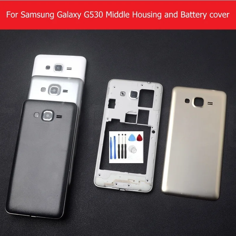 Full set back cover for Samsung Galaxy Grand prime G530 G530H Middle housing for galaxy G530 middle housing + back cover + tools
Full set back cover for Samsung Galaxy Grand prime G530 G530H Middle housing for galaxy G530 middle housing + back cover + tools