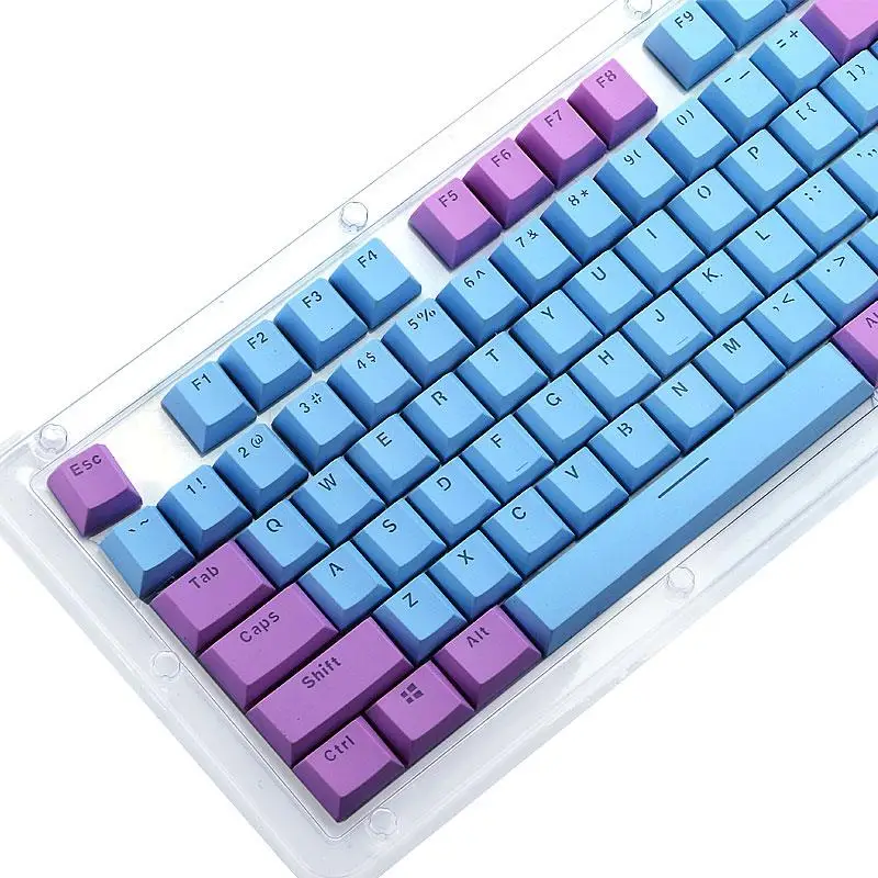 Compare the color key cap with the multi-color cherry MX mechanical keyboard with the PBT key cap with a two-pin injection 104
Compare the color key cap with the multi-color cherry MX mechanical keyboard with the PBT key cap with a two-pin injection 104