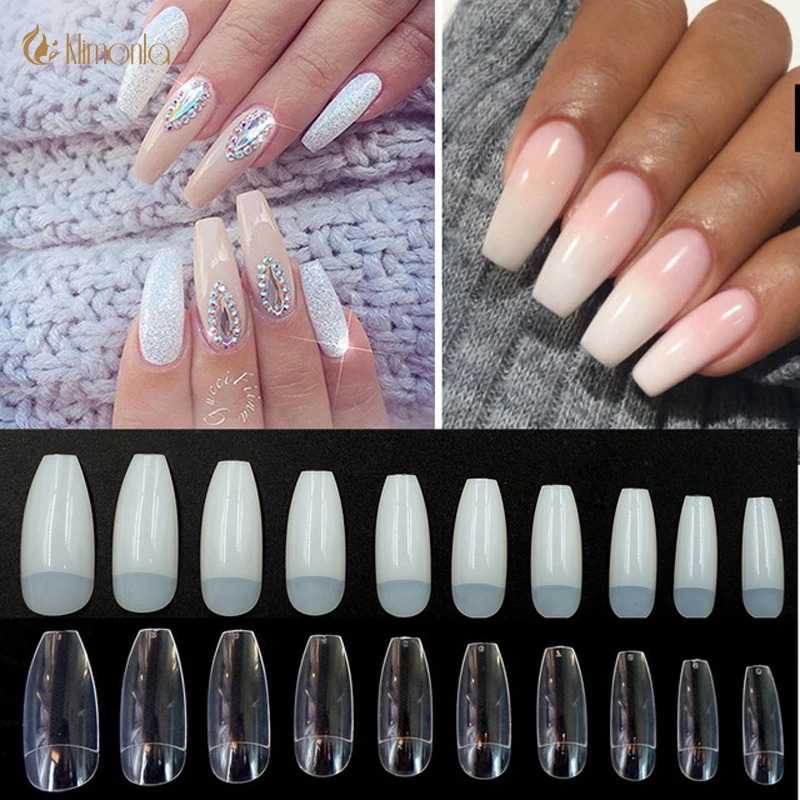 500Pcs/bag Coffin Nails Long Ballerina Nail Tips Square Head French Fake False Nails ABS Artificial 10 Sizes Nature Transparent
500Pcs/bag Coffin Nails Long Ballerina Nail Tips Square Head French Fake False Nails ABS Artificial 10 Sizes Nature Transparent