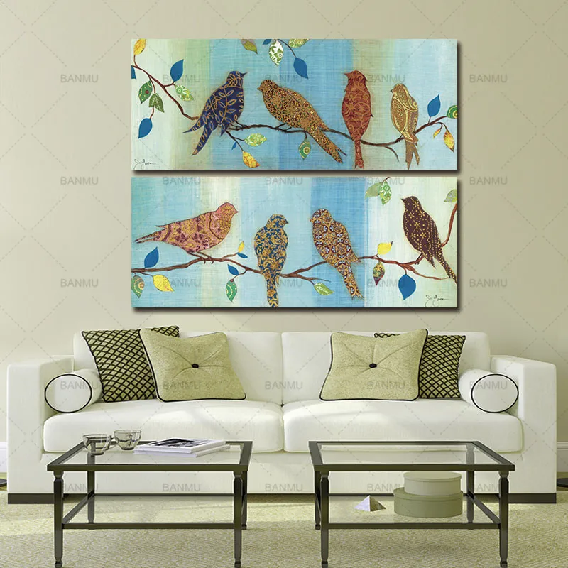 Wall Painting Branches Canvas Painting Art Home Decoration No Frame 2 Piece Colorful Impressionist Birds Antique Prints Picture
Wall Painting Branches Canvas Painting Art Home Decoration No Frame 2 Piece Colorful Impressionist Birds Antique Prints Picture