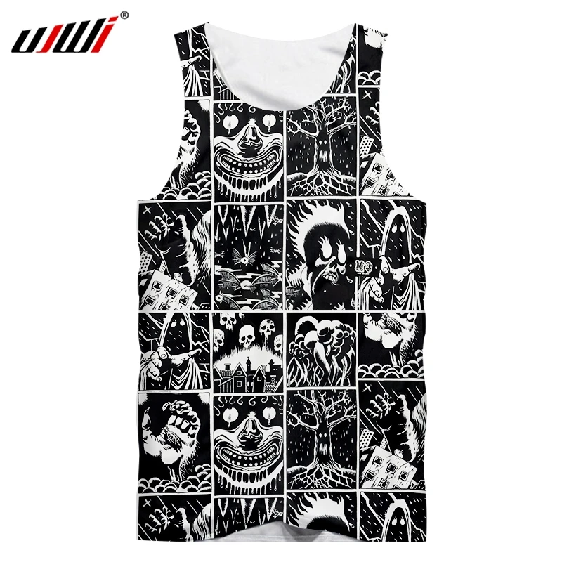 UJWI Factory Direct Supply Original Sample Design 3D Black And White Horror Skull Print Vest Large Vest Wholesale
UJWI Factory Direct Supply Original Sample Design 3D Black And White Horror Skull Print Vest Large Vest Wholesale