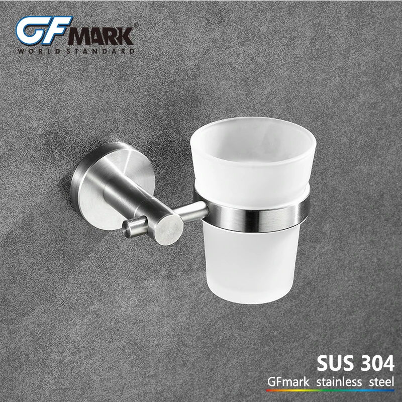 Держатель стакана GFmark SUS304 из нержавеющей стали, аксессуары для ванной комнаты, настенный держатель стакана со стеклянными чашками для зубн...
Держатель стакана GFmark SUS304 из нержавеющей стали, аксессуары для ванной комнаты, настенный держатель стакана со стеклянными чашками для зубн...