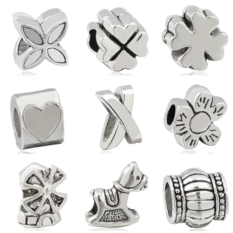 Винтажный панк стиль крестик Love Heart корона цветок обезьяна Сплав Бусины подходят