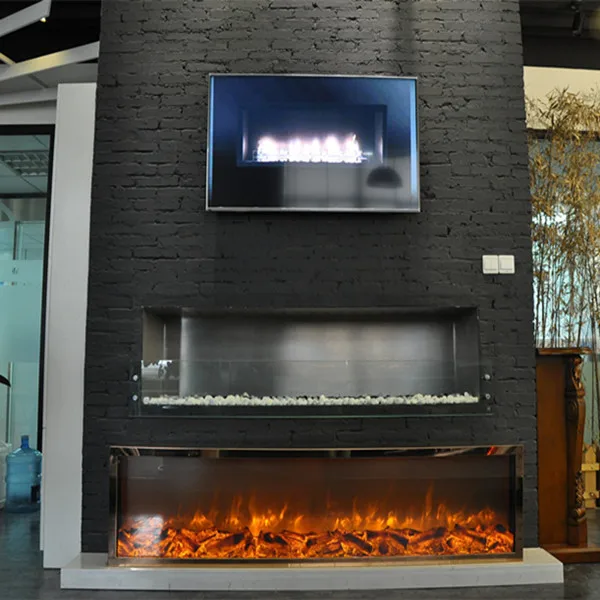 Розовое золото 2000x400x200 мм встроенные электрические камины|electric fireplace|fireplace