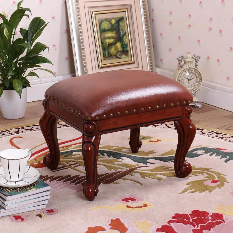 F02 European Home Living Room Solid Wood Leather Sofa Stool Change Shoes Stool Coffee Table Stool Small Board Deng Dotomy
F02 European Home Living Room Solid Wood Leather Sofa Stool Change Shoes Stool Coffee Table Stool Small Board Deng Dotomy